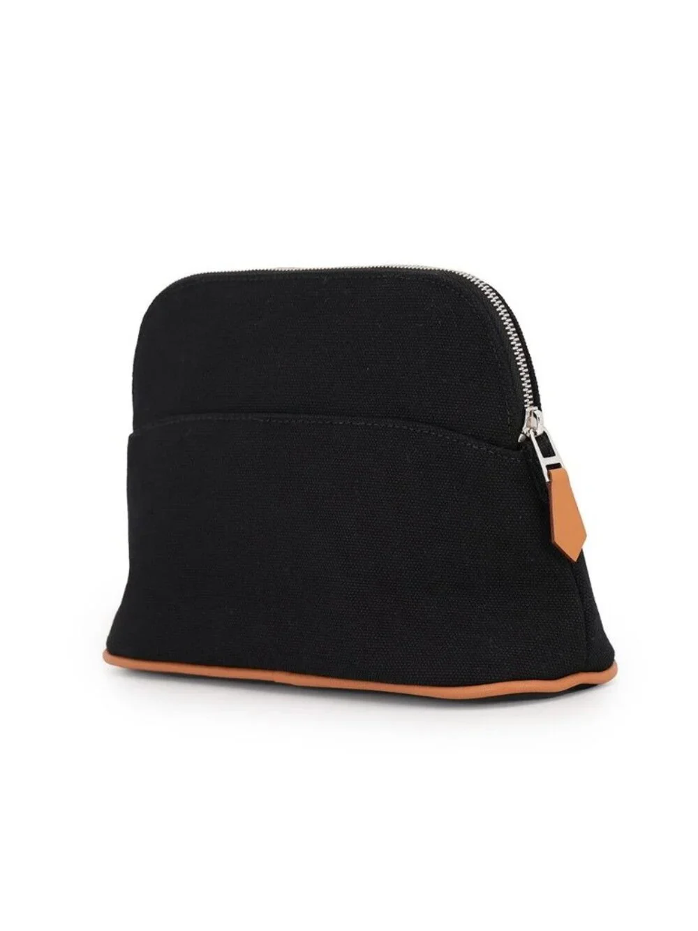 Hermes Pouch Bolide Mini Black Silver Canvas Case
